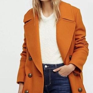 Free People Naiomi Wool Peacoat